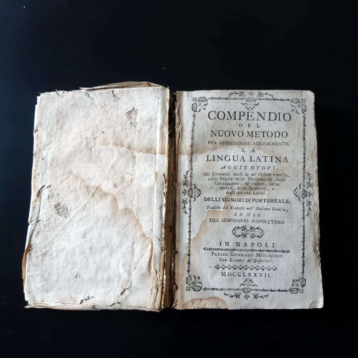 Compendio del nuovo metodo per apprendere facilmente la lingua latina (1777)