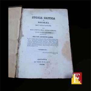 Storia critica di Sicilia – Vol. II Parte Prima
