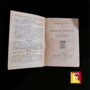 Le Danseur Mondain Paul Bourget 1926 libro raro