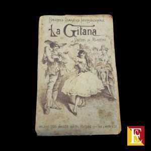 La Gitana Saverio de Montepin 1886 libro antico