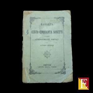 raccolta cento cinquanta sonetti libro antico Salani 1922
